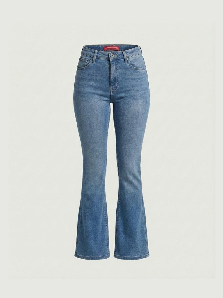 Jeans a zampa in denim lavaggio chiaro 9115 DENIM CHIARO ANDREA MORANDO 