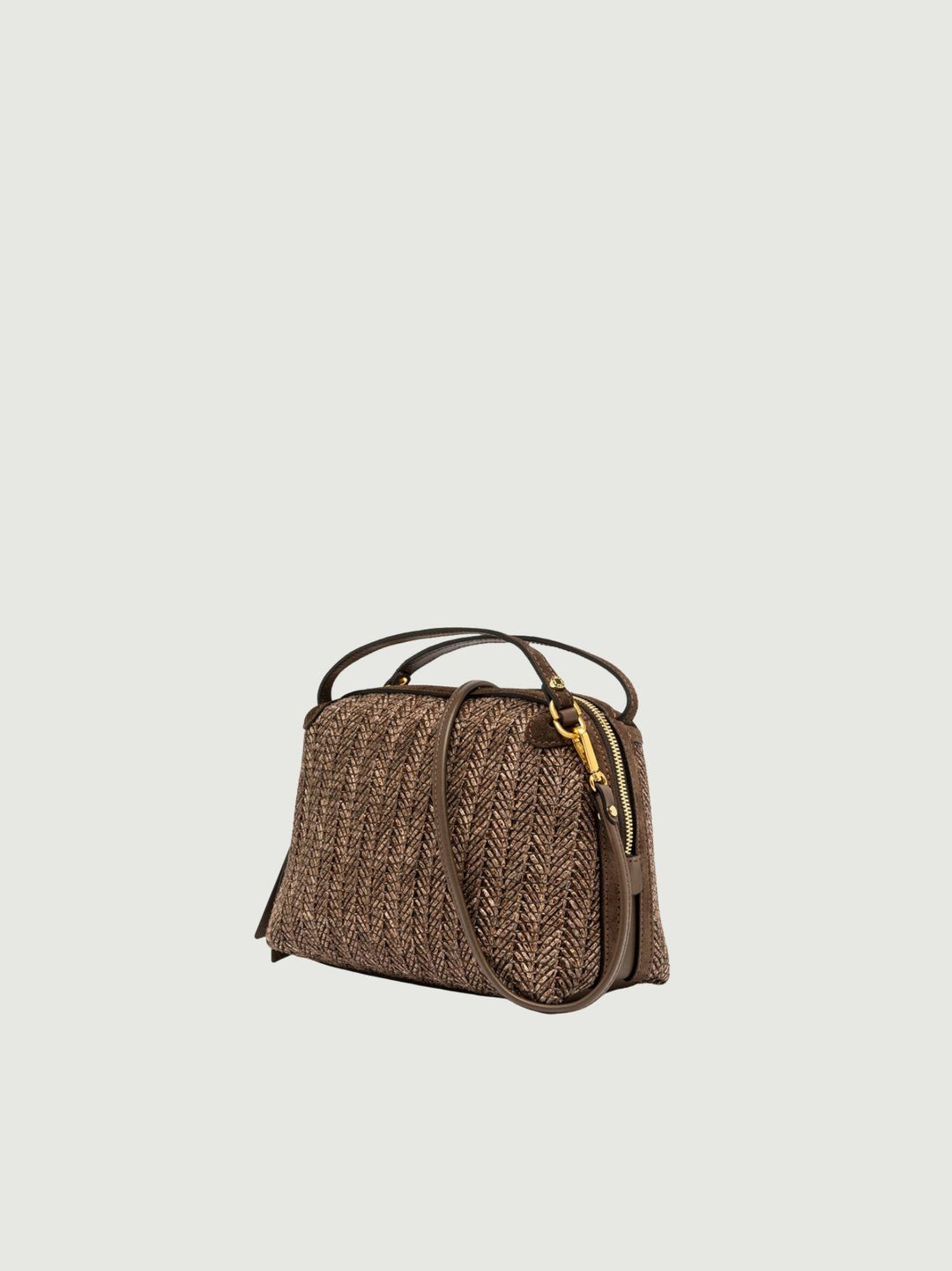 Borsa Alifa in paglia choco BS 8788/COMM PGLSPG 13840 GIANNI CHIARINI 