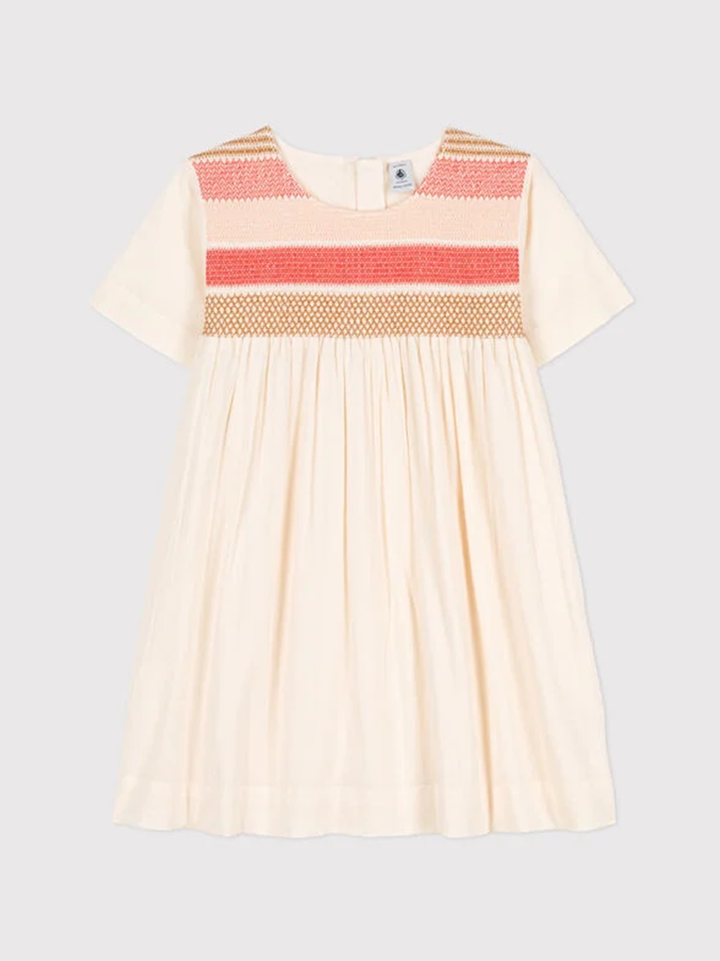 ABITO IN POPELINE BAMBINA A06NJ 01 PETIT BATEAU 