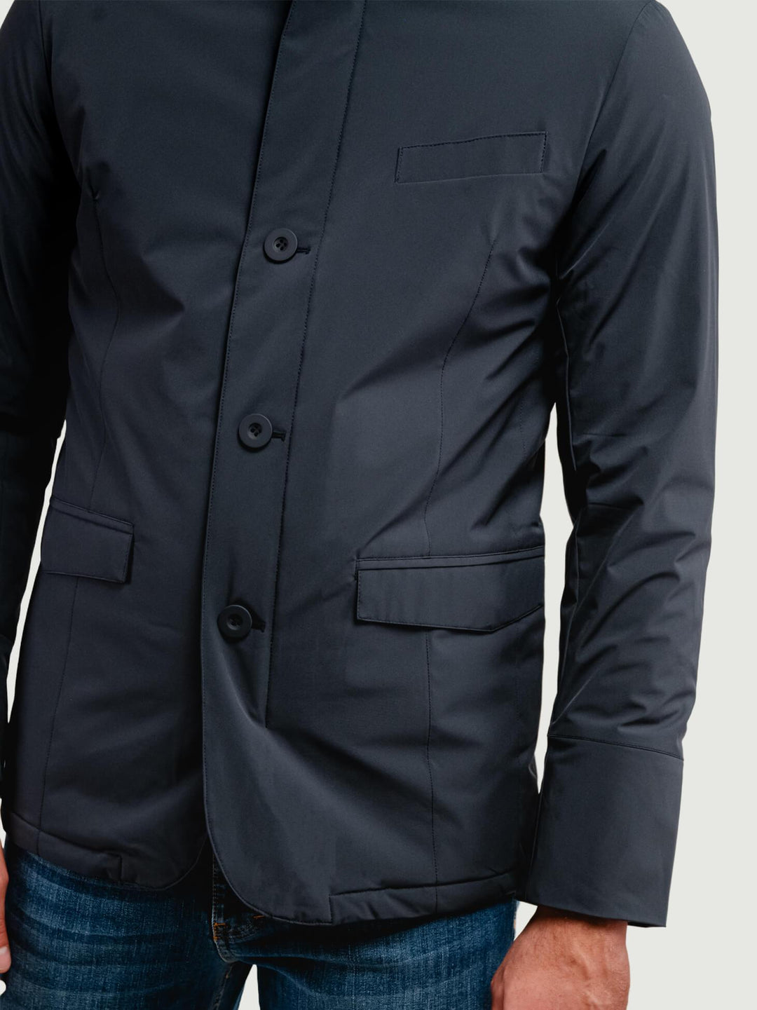 GIACCA 100 GRAMMI IN NYLON BLU BU26W03JKCOAT 201 ANDREA MORANDO 