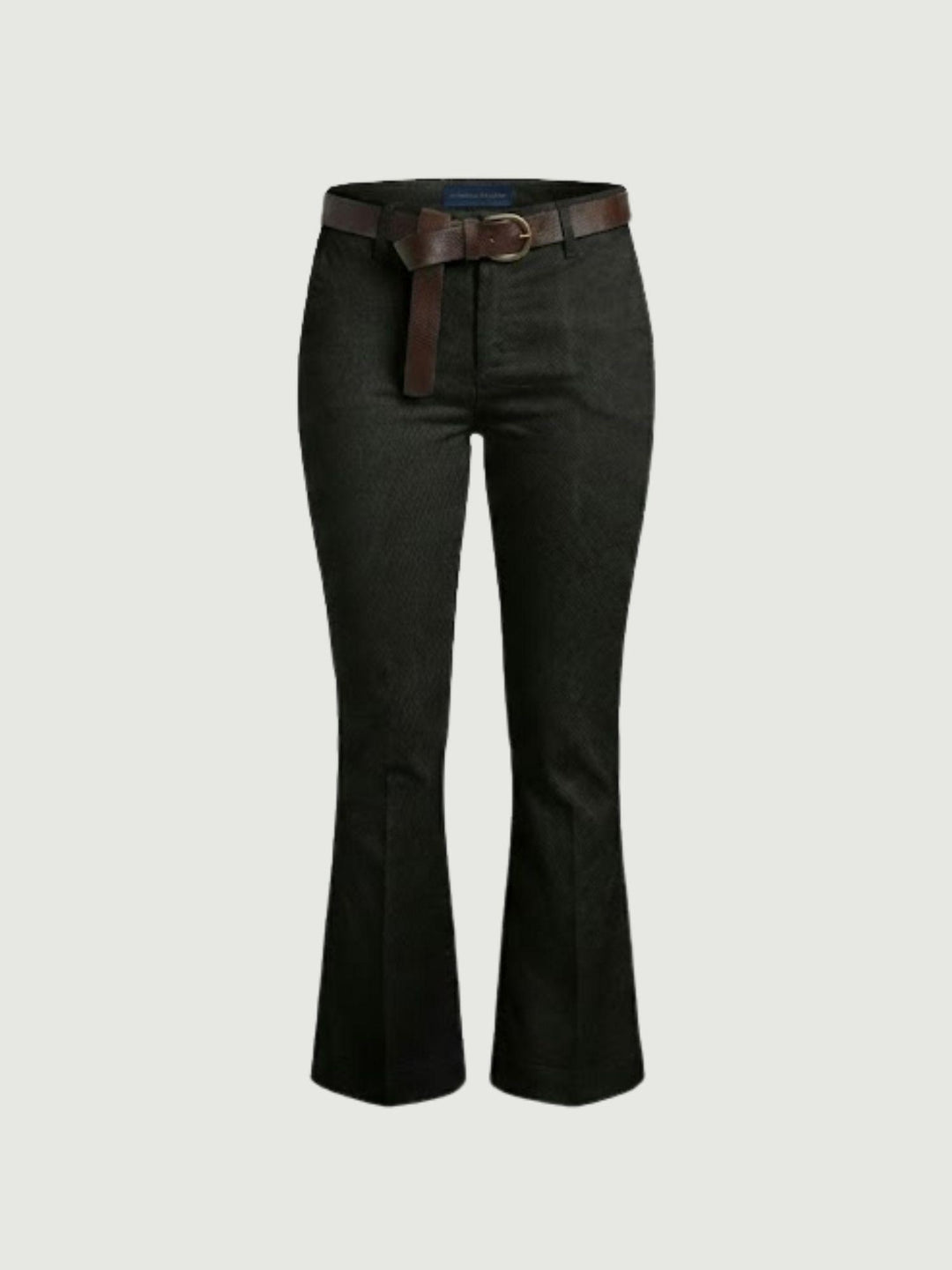 Pantalone a trombetta in cotone nero 824MA NERO ANDREA MORANDO 