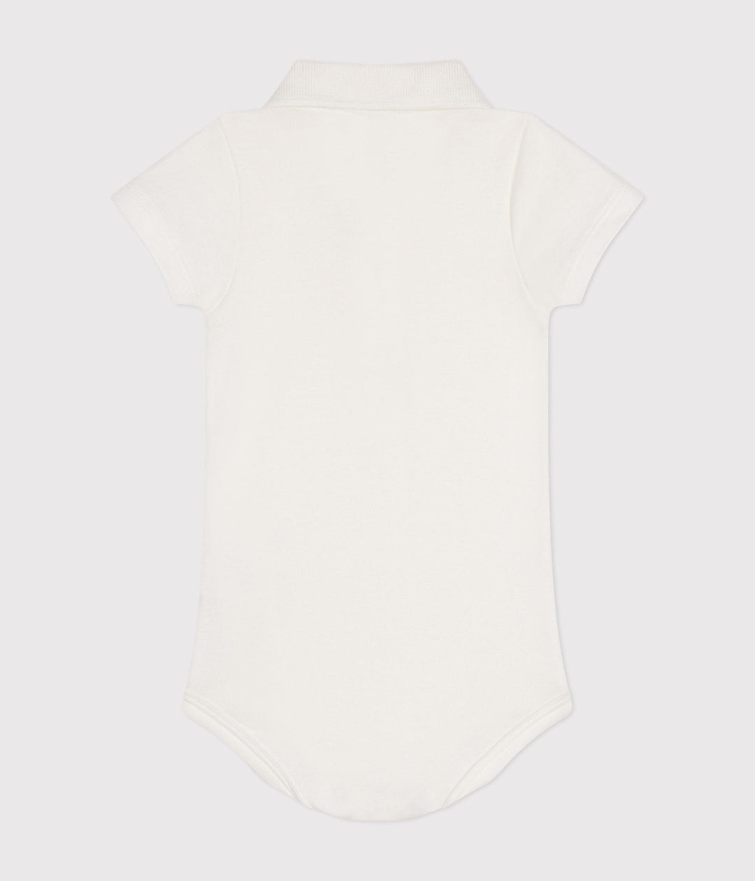 BODY CON COLLETTO POLO BIANCO IN COTONE BEBÈ A09ZH 01 PETIT BATEAU 