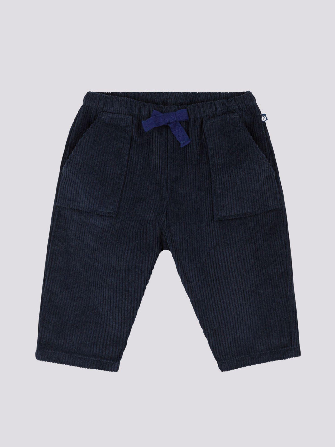 PANTALONI IN VELLUTO A COSTE GROSSE BLU A08Q1 02 PETIT BATEAU 