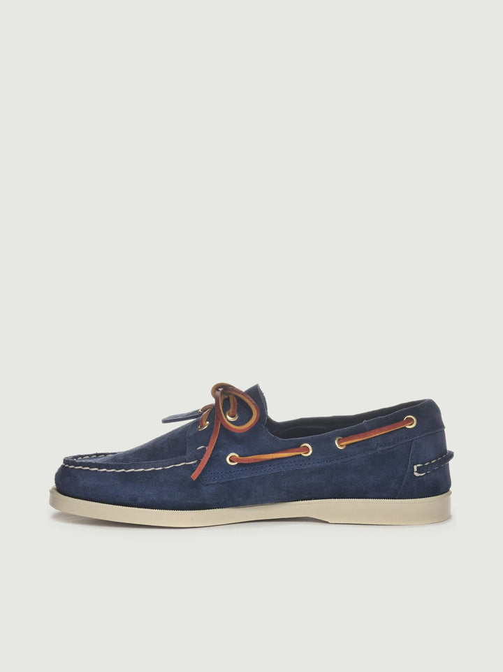 Mocassino Docksides Portland Artisan in pelle scamosciata blu 78123GW AI0 SEBAGO 