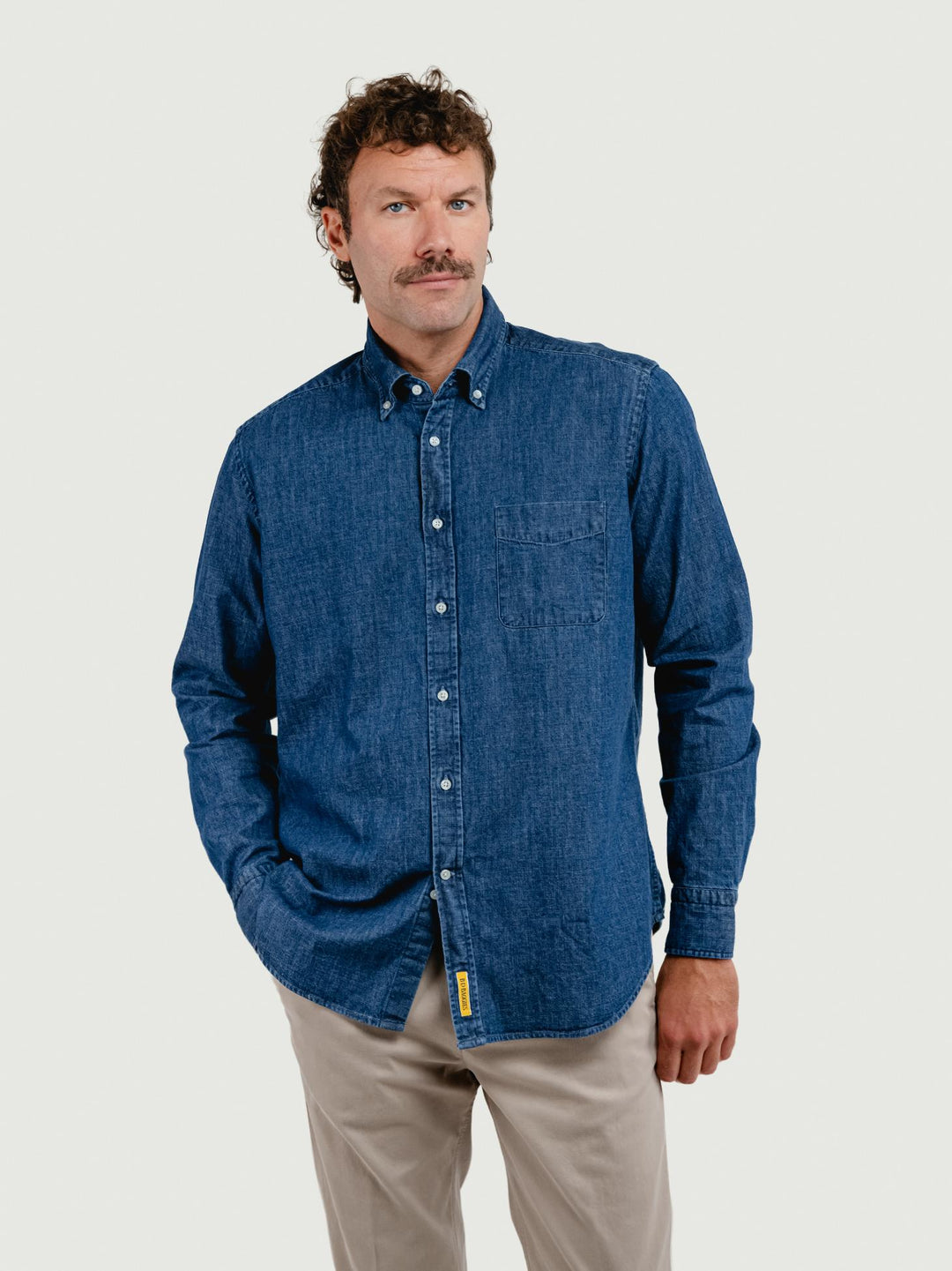 CAMICIA BRADFORD BOTTONDOWN IN DENIM SCURO BRADFORD/DEN26 01 BAGGIES 