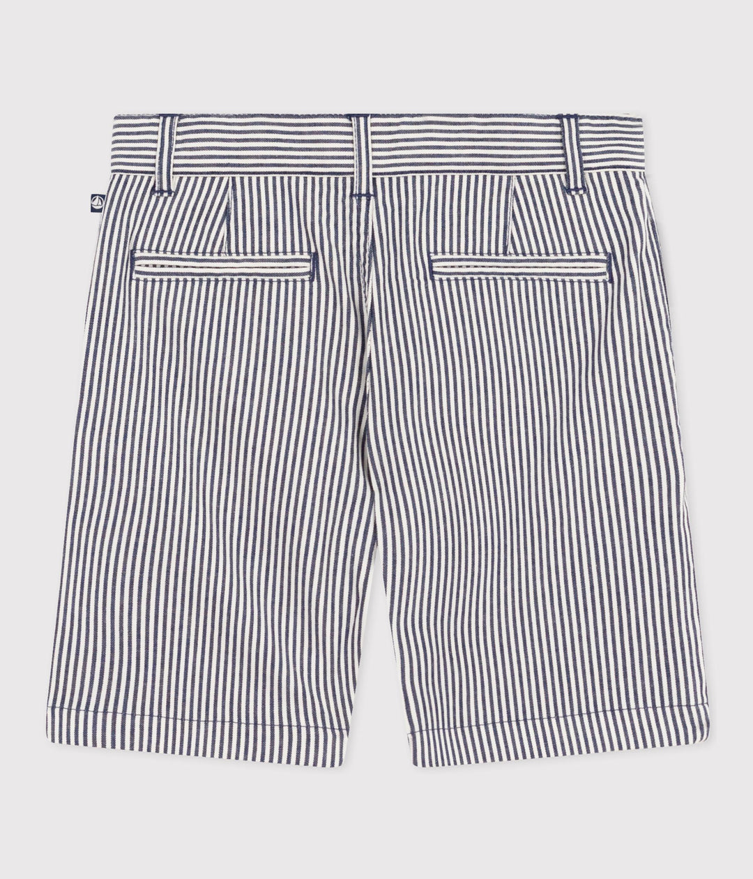 BERMUDA BAMBINO IN TELA DI COTONE A RIGHE A09NN 01 PETIT BATEAU 