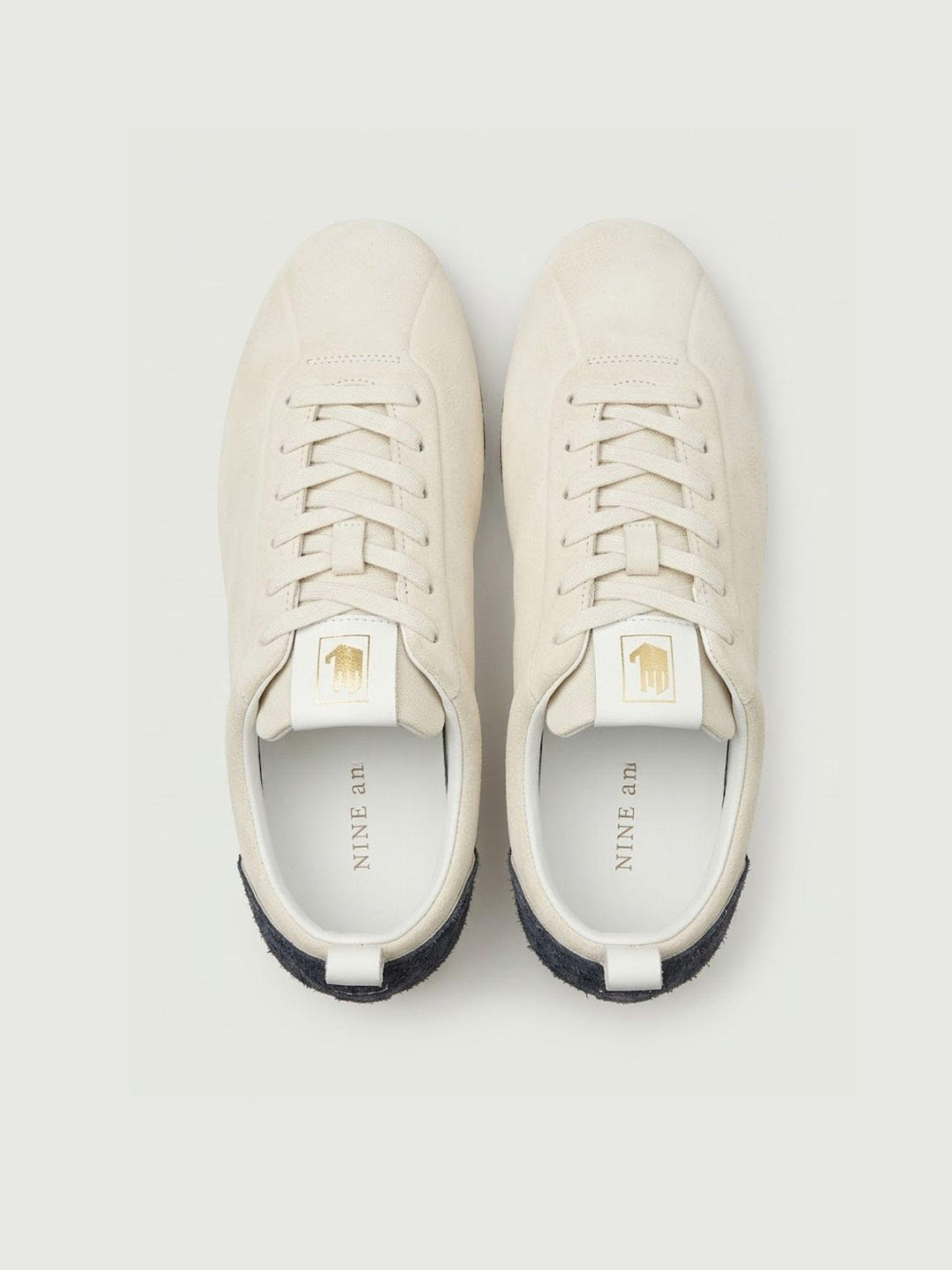 Sneaker sokker in suede bianca con inserti neri SOKKER OFF WHITE/BLACK NINE AN HALF 