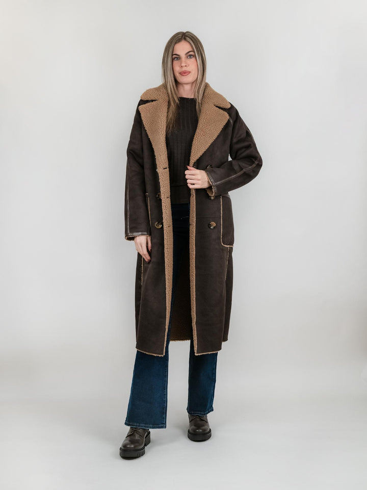 ECOMONTONE REVERSIBILE testa moro e cammello B345MONT 08 ANDREA MORANDO 