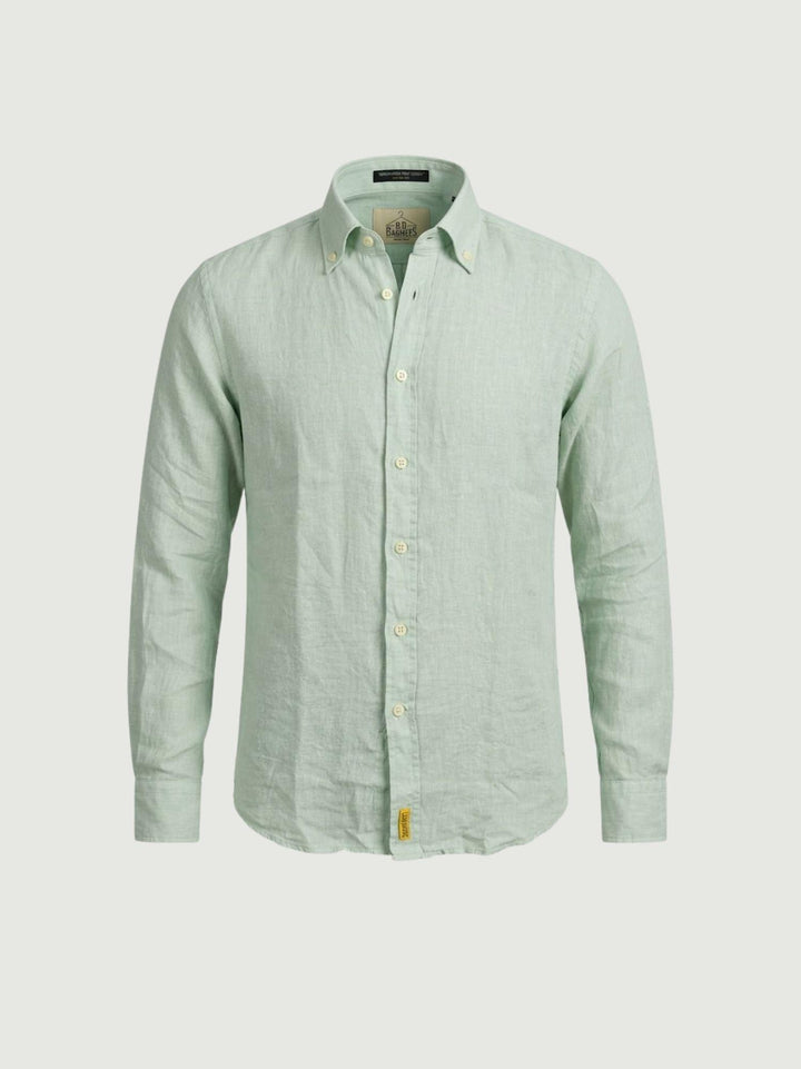 Camicia Bradford in lino verde chiaro BRAD/TC162 V17 BAGGIES 