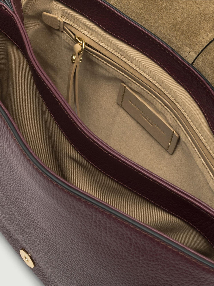 BORSA HELENA ROUND GRANDE BORDEAUX BS 6037/COMM GRN-NAOP 1405014050 GIANNI CHIARINI 