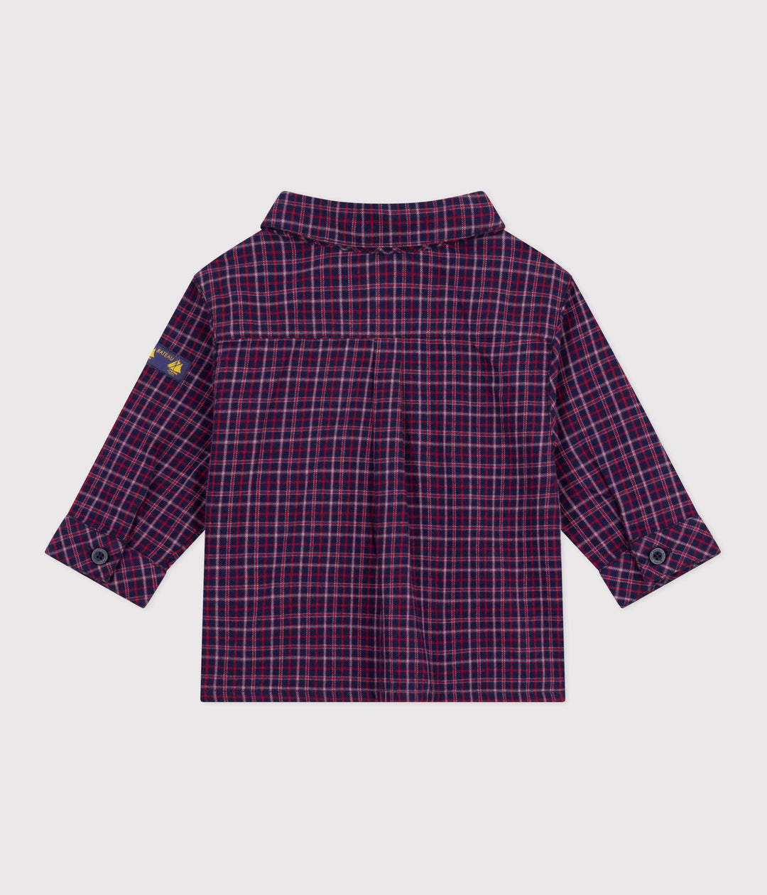 Camicia in flanella a quadri neonato A0EA4 09 PETIT BATEAU 