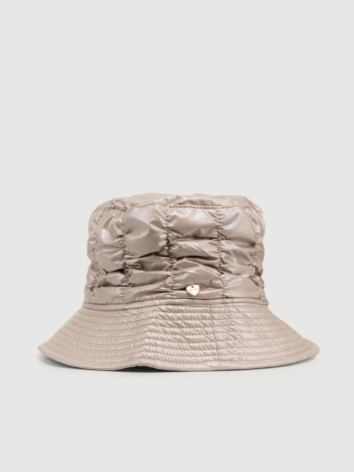 CAPPELLO BUCKET DA PIOGGIA BEIGE PERLATO CP4284 BEIGE ANDREA MORANDO 