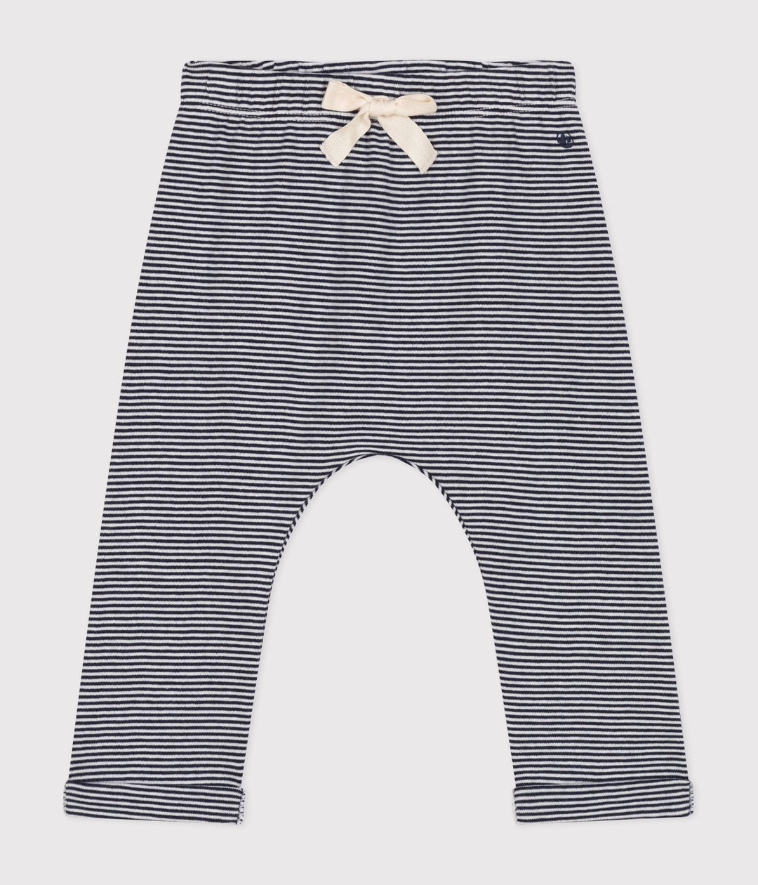Pantaloni a righe con fiocco in cotone biologico A0BQ4 01 PETIT BATEAU 