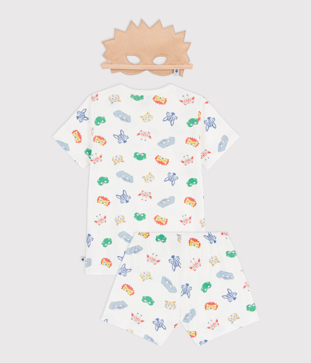Pigiama stampa animali savana con maschera A0F6P 01 PETIT BATEAU 