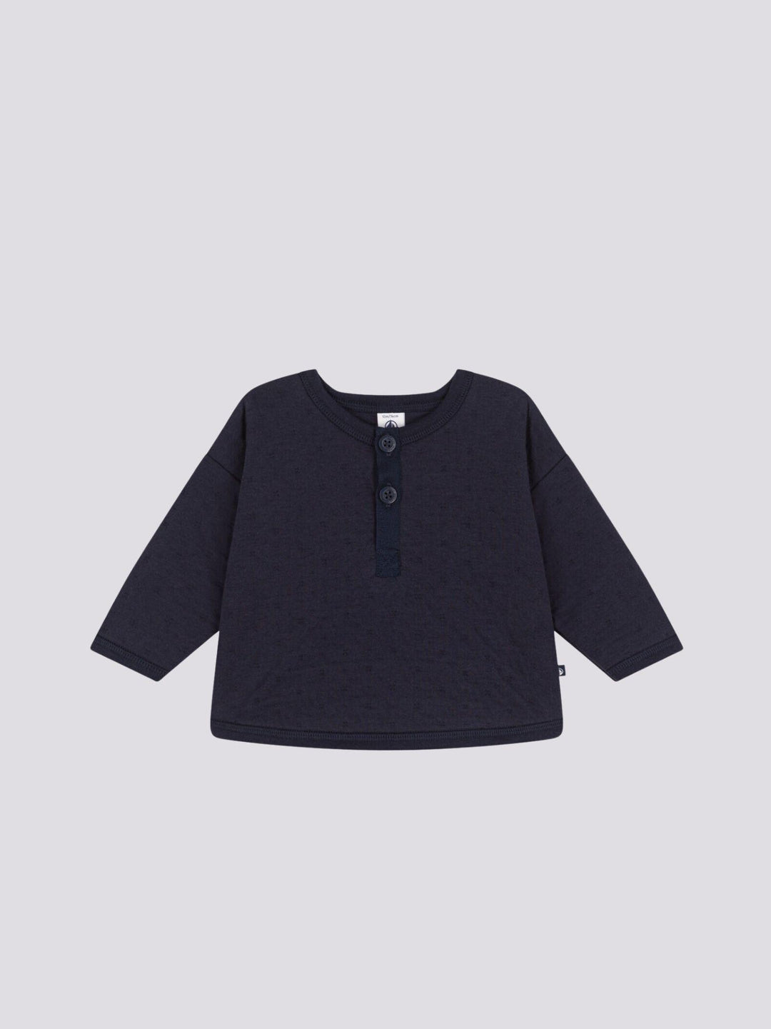 FELPA IN TUBIQUE TRAPUNTATO PER BEBÈ A08BZ 01 PETIT BATEAU 
