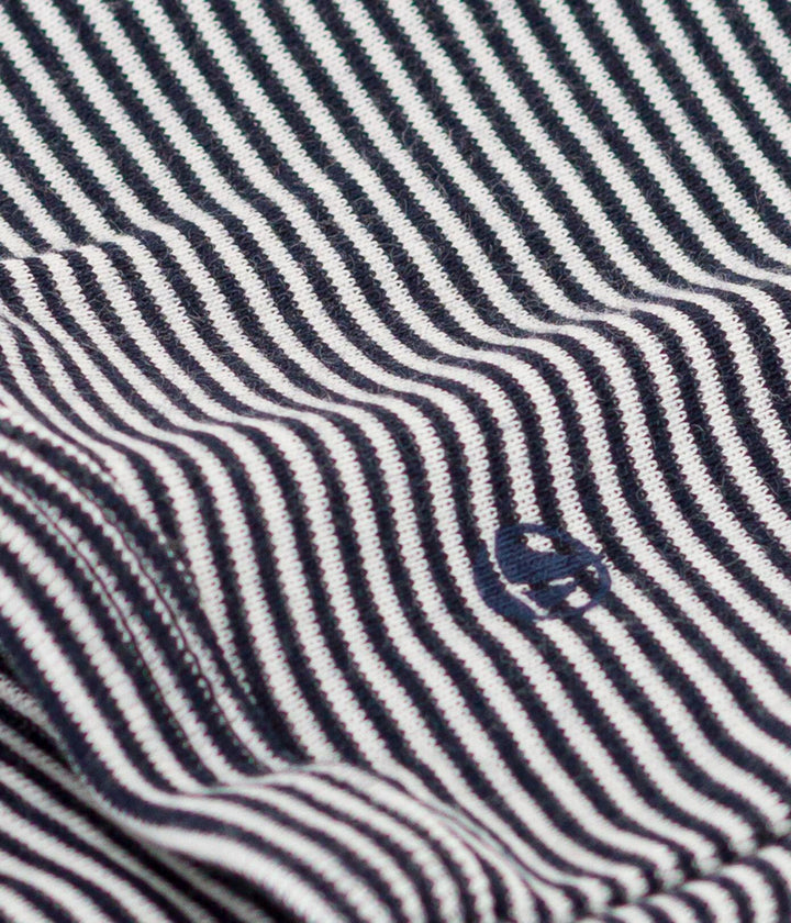 BODY A MANICA LUNGA A RIGHE CON COLLETTO IN COTONE PER BEBÈ A095W 01 PETIT BATEAU 