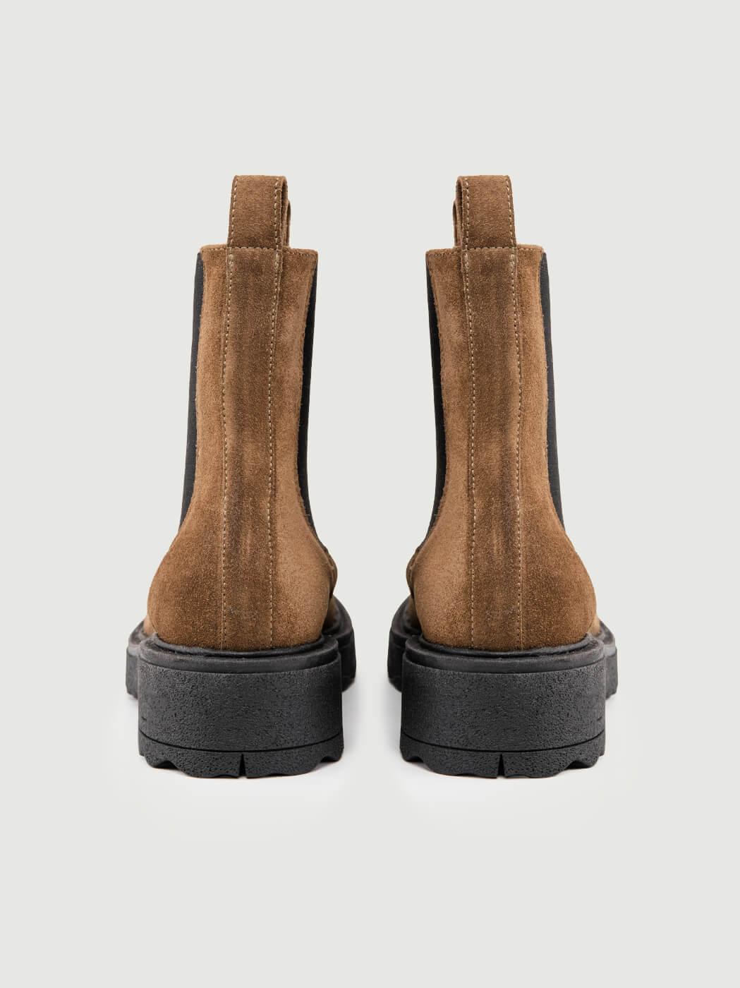 STIVALETTO BEATLES IN CAMOSCIO TAUPE 5208-13 TAUPE ANDREA MORANDO 