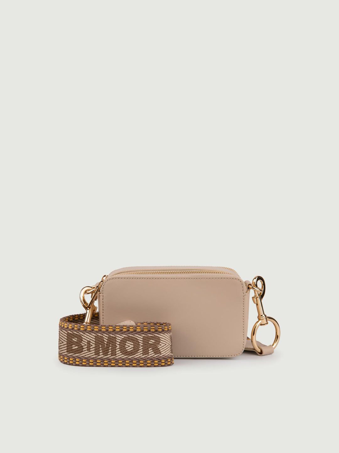 BORSA A TRACOLLA IN PELLE CAPPUCCINO CON DOPPIA TASCA YOURS CAPPUCCINO BIMOR 