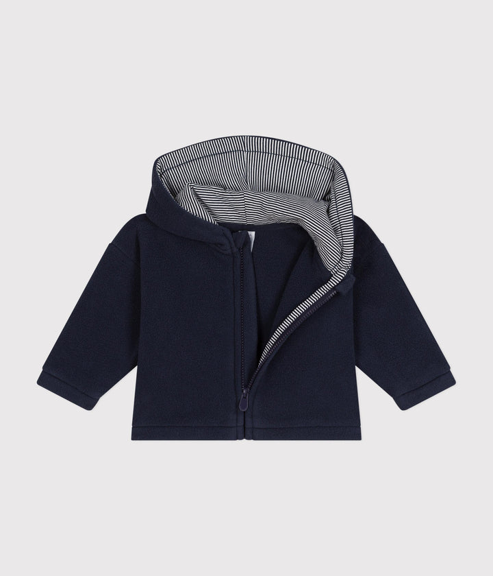 Felpa blu per bebè di pile A0BFK 01 PETIT BATEAU 