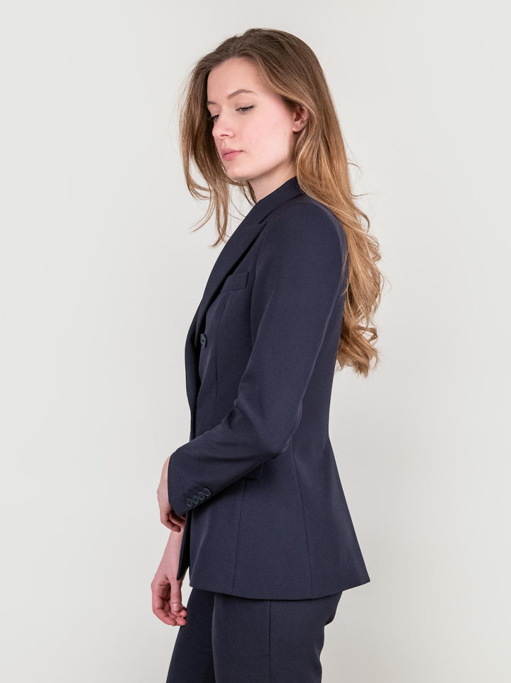 BLAZER DOPPIOPETTO IN TESSUTO BLU 113877 BLU ANDREA MORANDO 