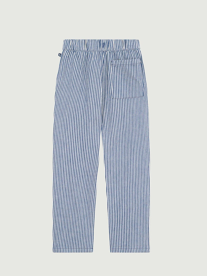 Pantaloni con elastico in cotone a righe A0F5M 01 PETIT BATEAU 