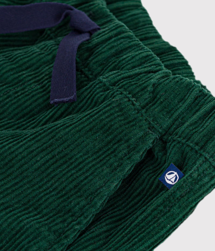 Pantaloni cargo in velluto verde A0DTB 01 PETIT BATEAU 