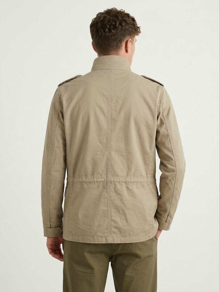 Field Jacket in cotone color sabbia BU26S06GIPA977 110 ANDREA MORANDO 