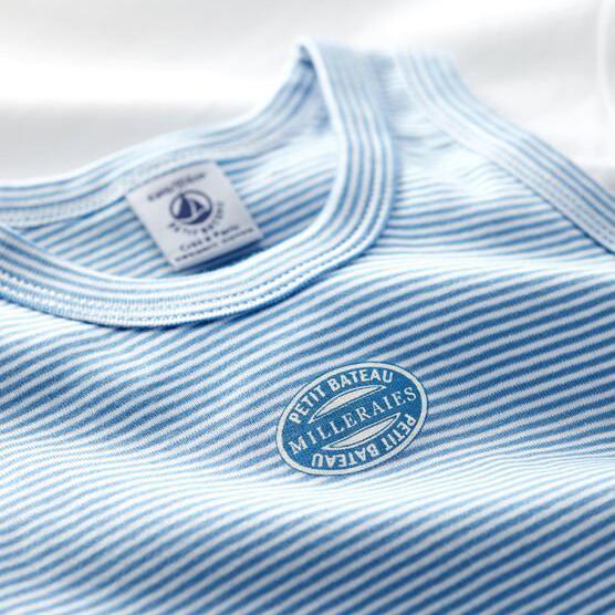 CONFEZIONE DA 2 CANOTTIERE IN COTONE BIOLOGICO A00O9 0 PETIT BATEAU 