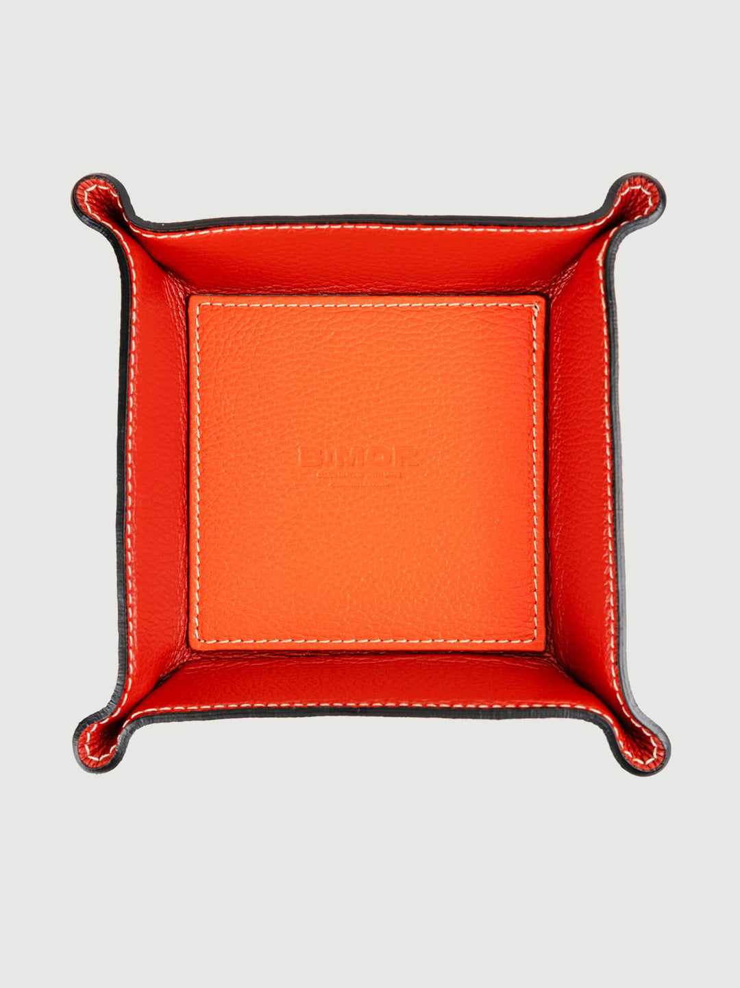 SVUOTATASCHE IN PELLE ARANCIONE SVUOTATASCHE MATTONE BIMOR 