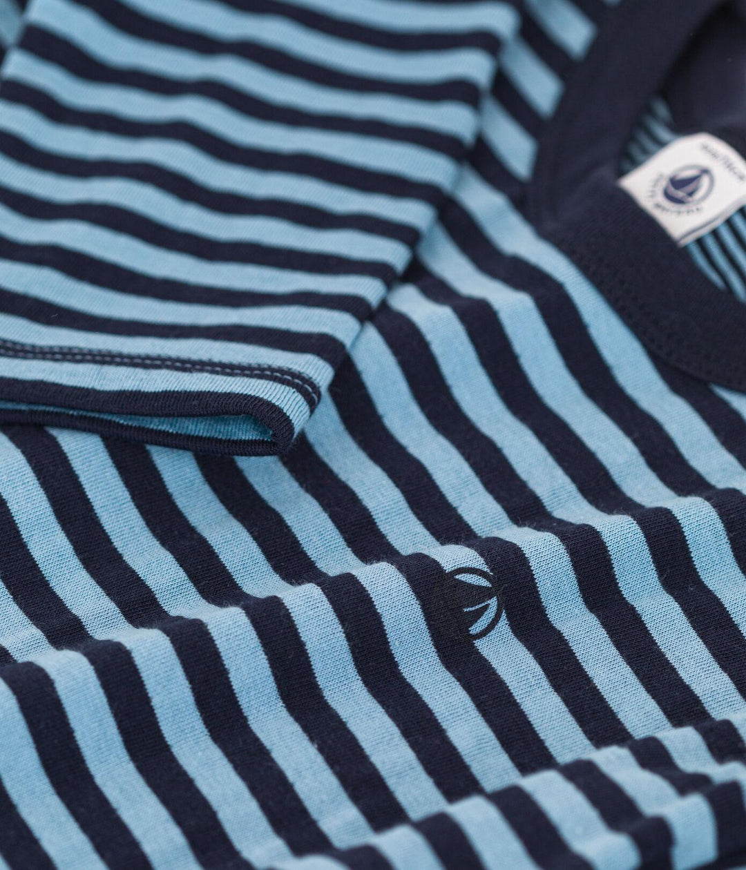 T-SHIRT MANICHE LUNGHE IN TUBIQUE BAMBINO A080Y 02 PETIT BATEAU 