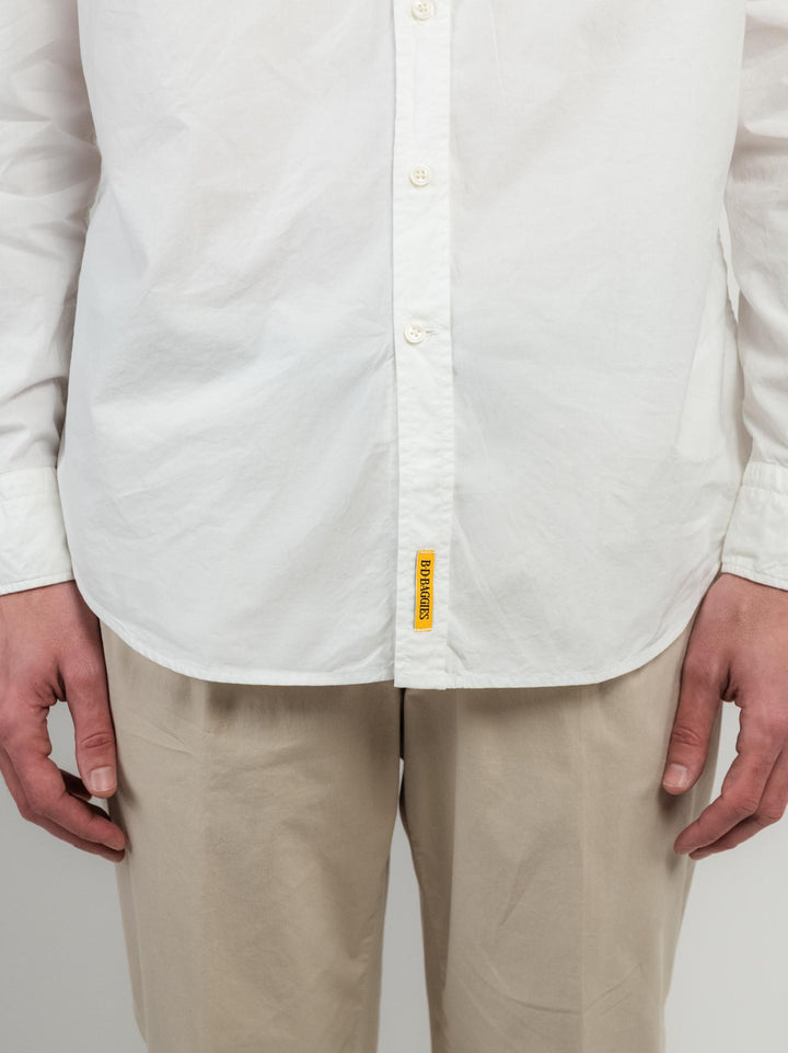 CAMICIA IN MUSSOLA DI COTONE BOTTON DOWN BIANCA