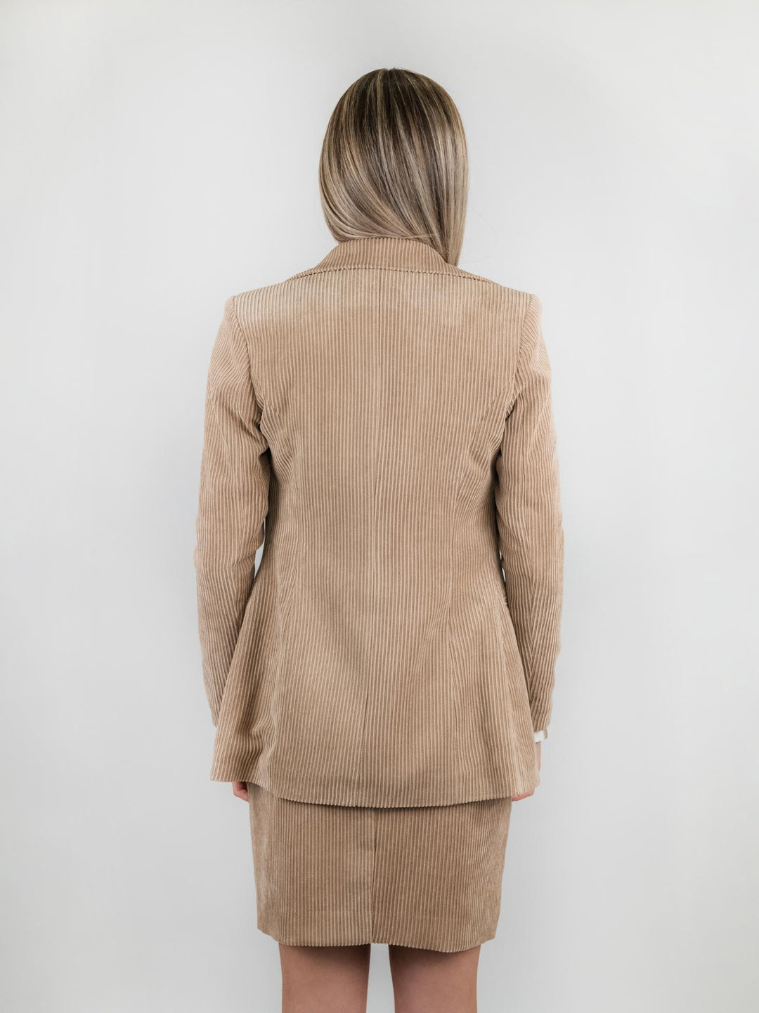 BLAZER VELLUTO BEIGE A COSTE GIA5455 BEIGE ANDREA MORANDO 