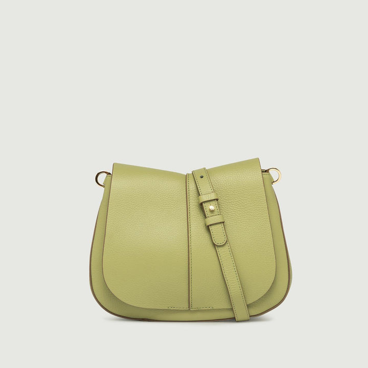 Borsa a tracolla Helena Round in pelle Acerbo BS 6036/COMM GRN-NA 13306 GIANNI CHIARINI 