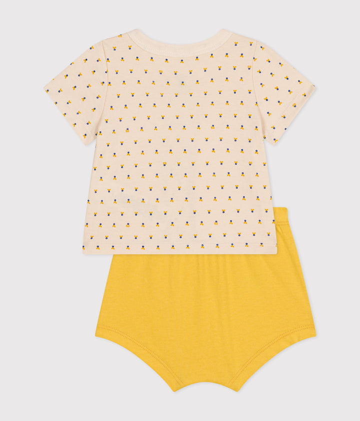 COMPLETO 2 PEZZI IN JERSEY LEGGERO BEBÈ A09JB 03 PETIT BATEAU 