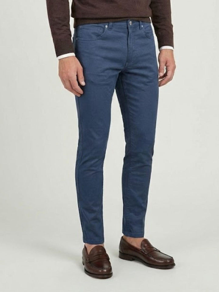 Pantalone cinque tasche bluette 7607GB LAVAGNA ANDREA MORANDO 