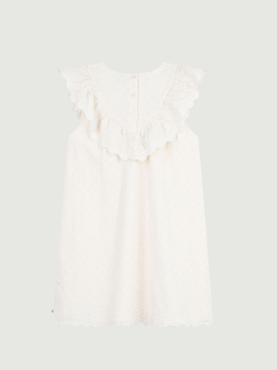 Vestito in sangallo traforato bianco A0EZY 01 PETIT BATEAU 