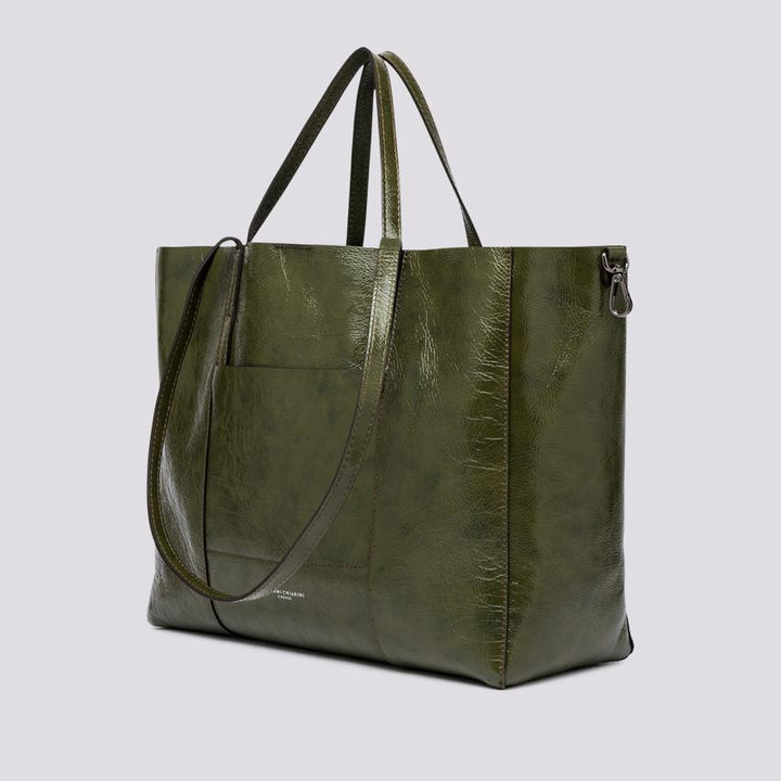 Borsa Super Light in Naplack guam Green BS 10336 NPK 13131 GIANNI CHIARINI 