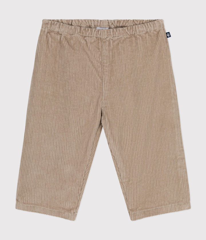 Pantaloni in velluto beige A0B10 04 PETIT BATEAU 