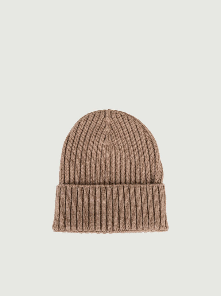 BERRETTO IN CASHMERE A COSTE TAUPE 168 BROWN ANDREA MORANDO 