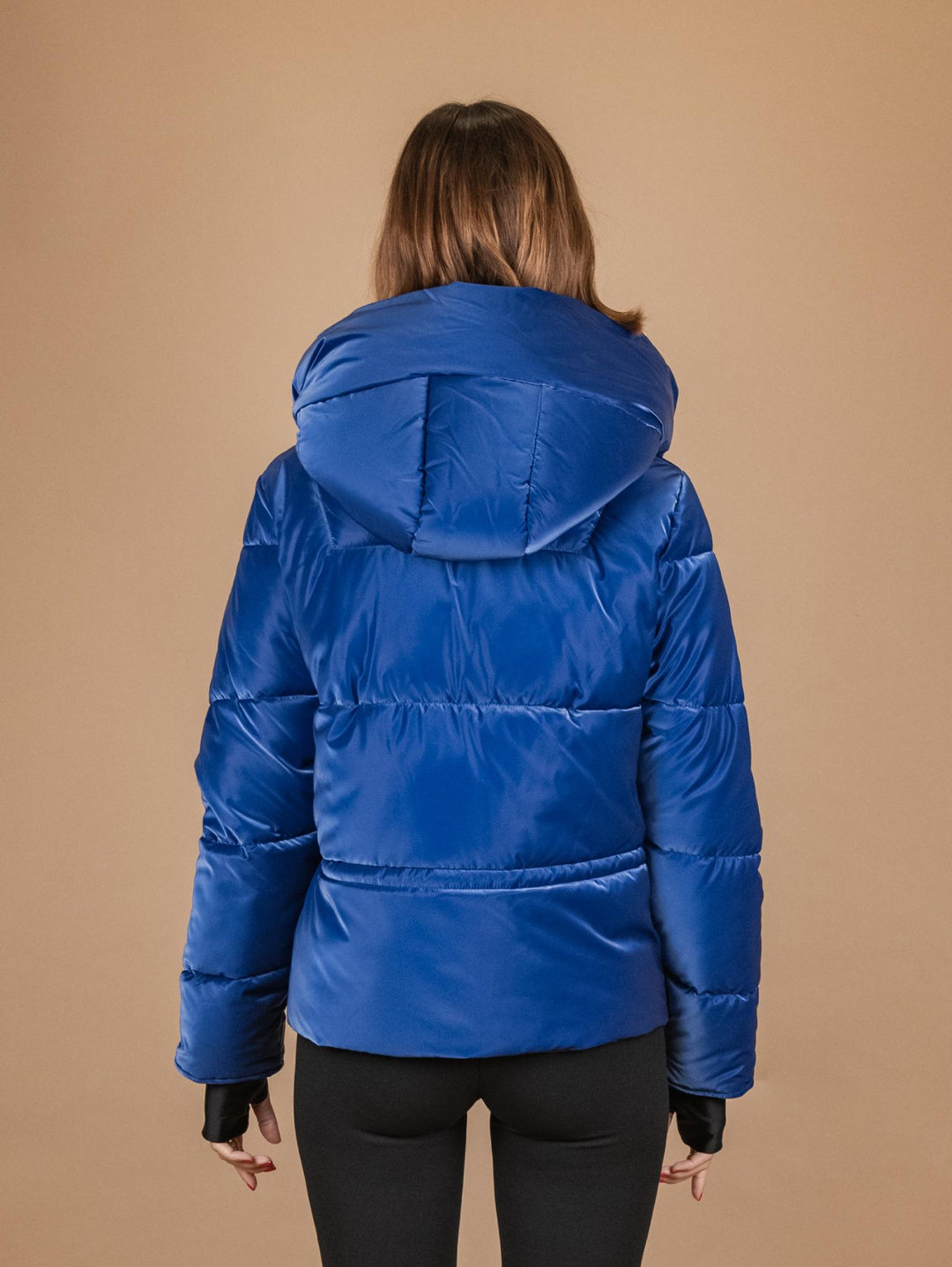 PIUMINO CON CAPPUCCIO BLU CANGIANTE 8953D BLU ANDREA MORANDO 