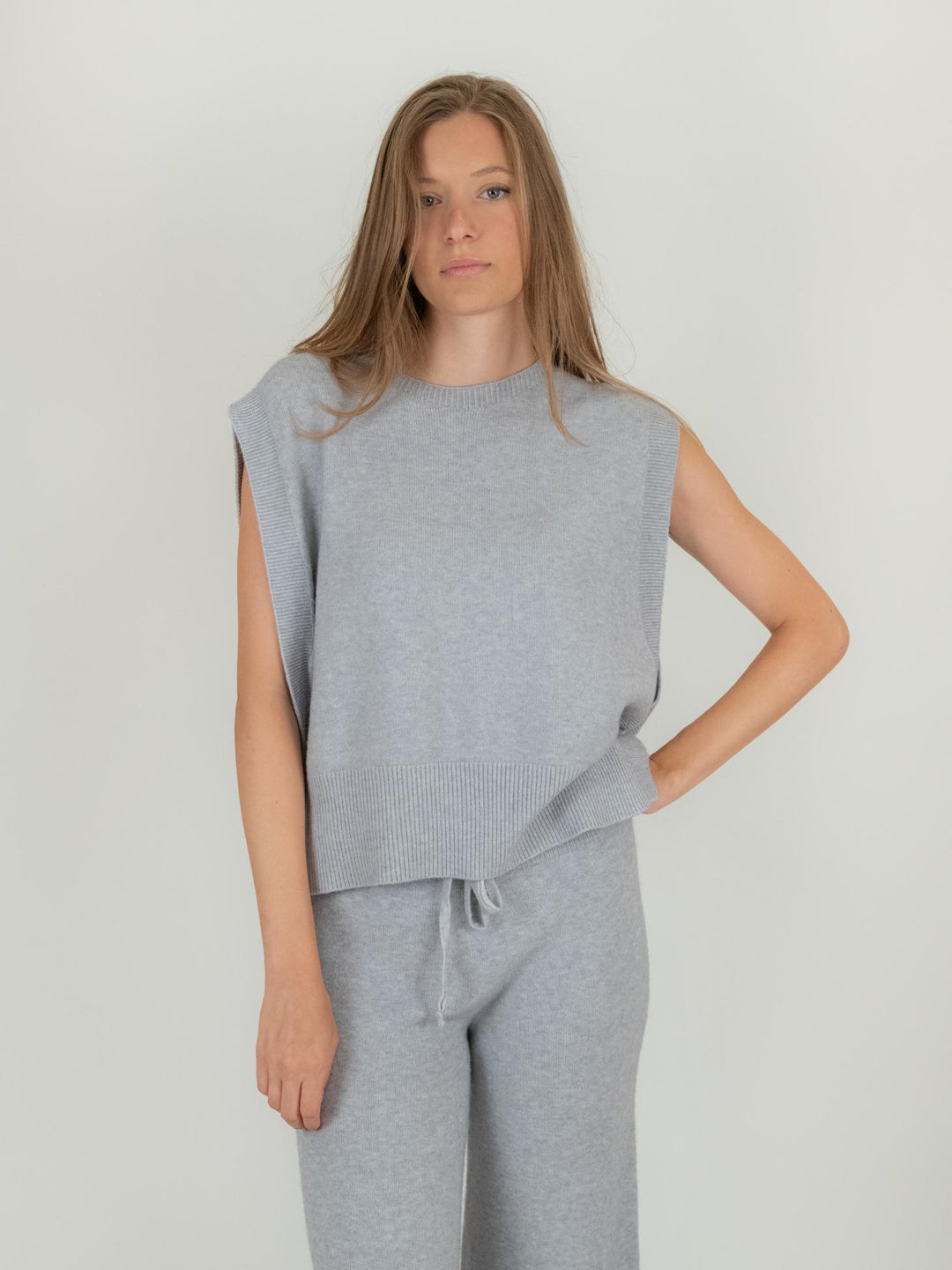 CASACCA IN MAGLIA GRIGIO PERLA 0570/15 0020 BIMOR 