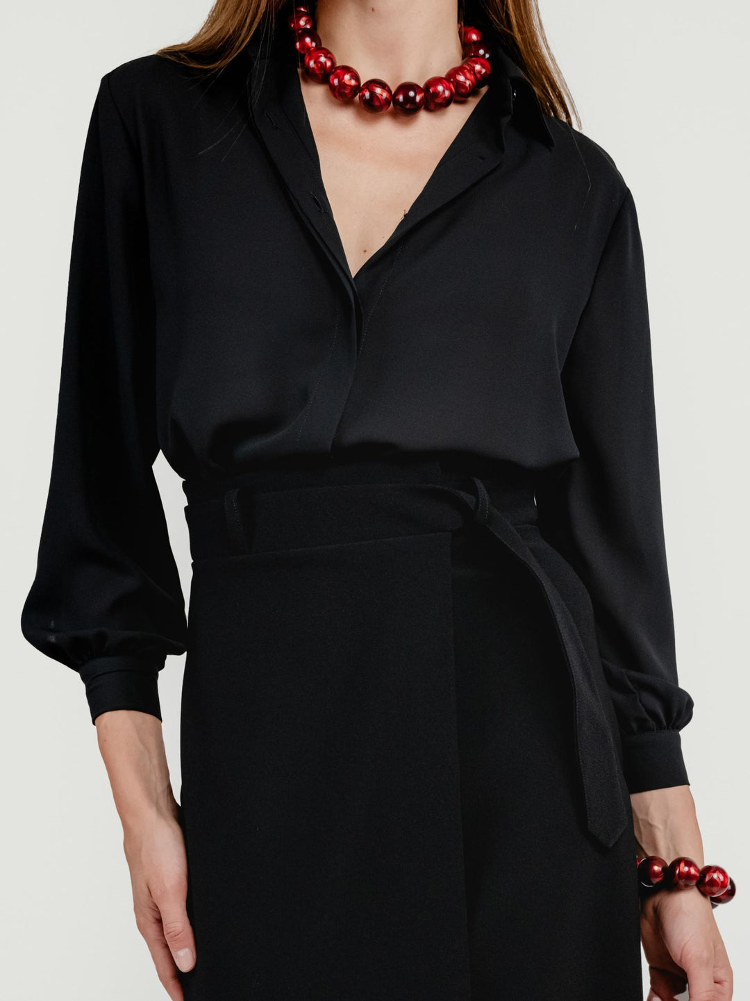ABITO CAMICIA NERO 4492 036 ANDREA MORANDO 