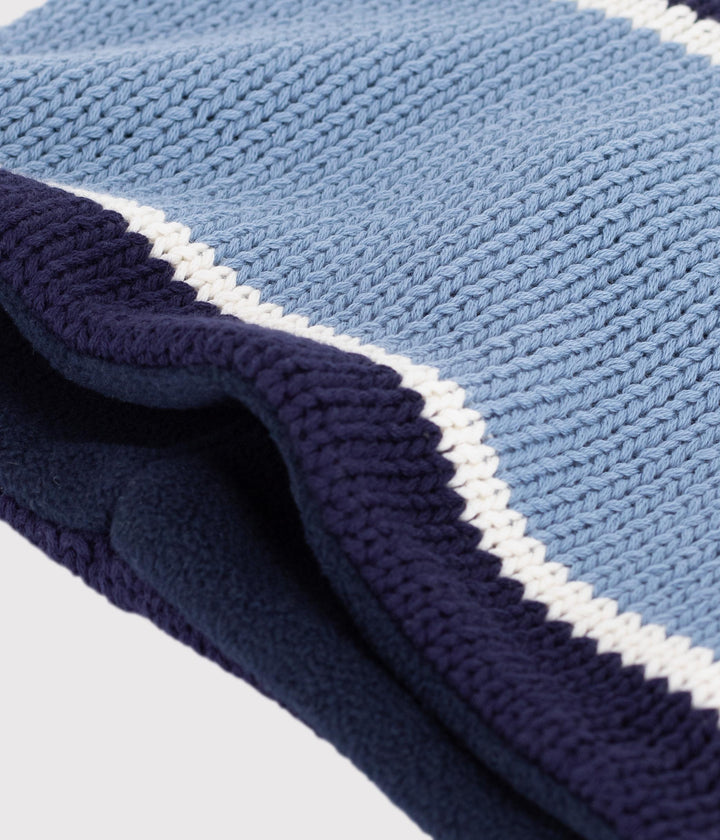 Snood in maglia foderata in pile bambino A0DON 01 PETIT BATEAU 