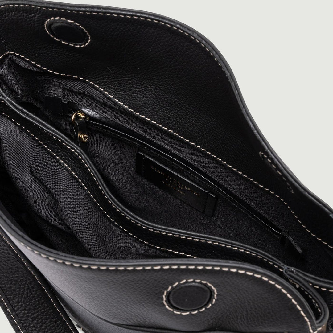 Borsa a spalla MAREA in pelle nera BS 10541 STSR 001 GIANNI CHIARINI 