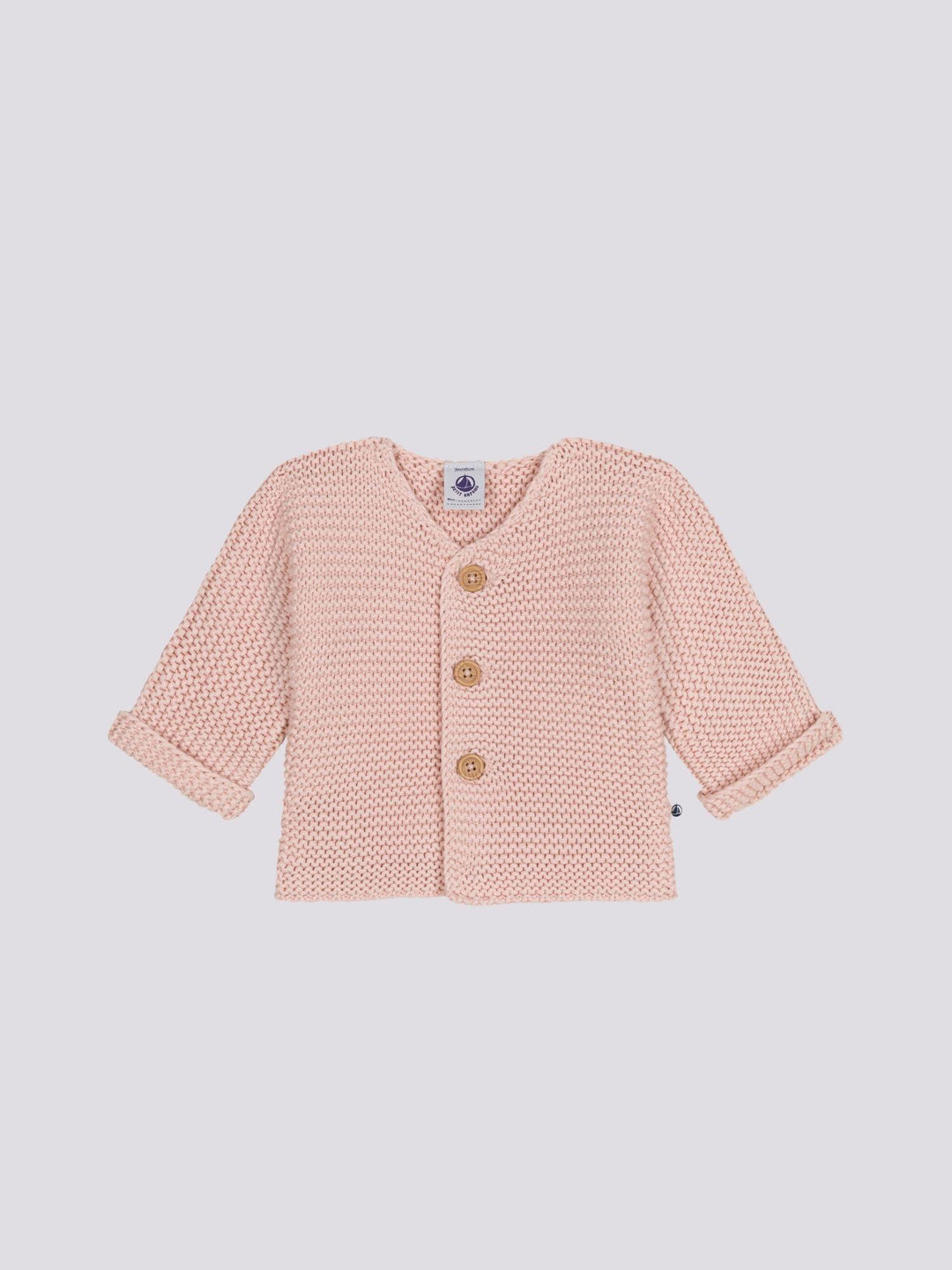 CARDIGAN IN TRICOT A PUNTO LEGACCIO PER BEBÈ A09J2 01 PETIT BATEAU 
