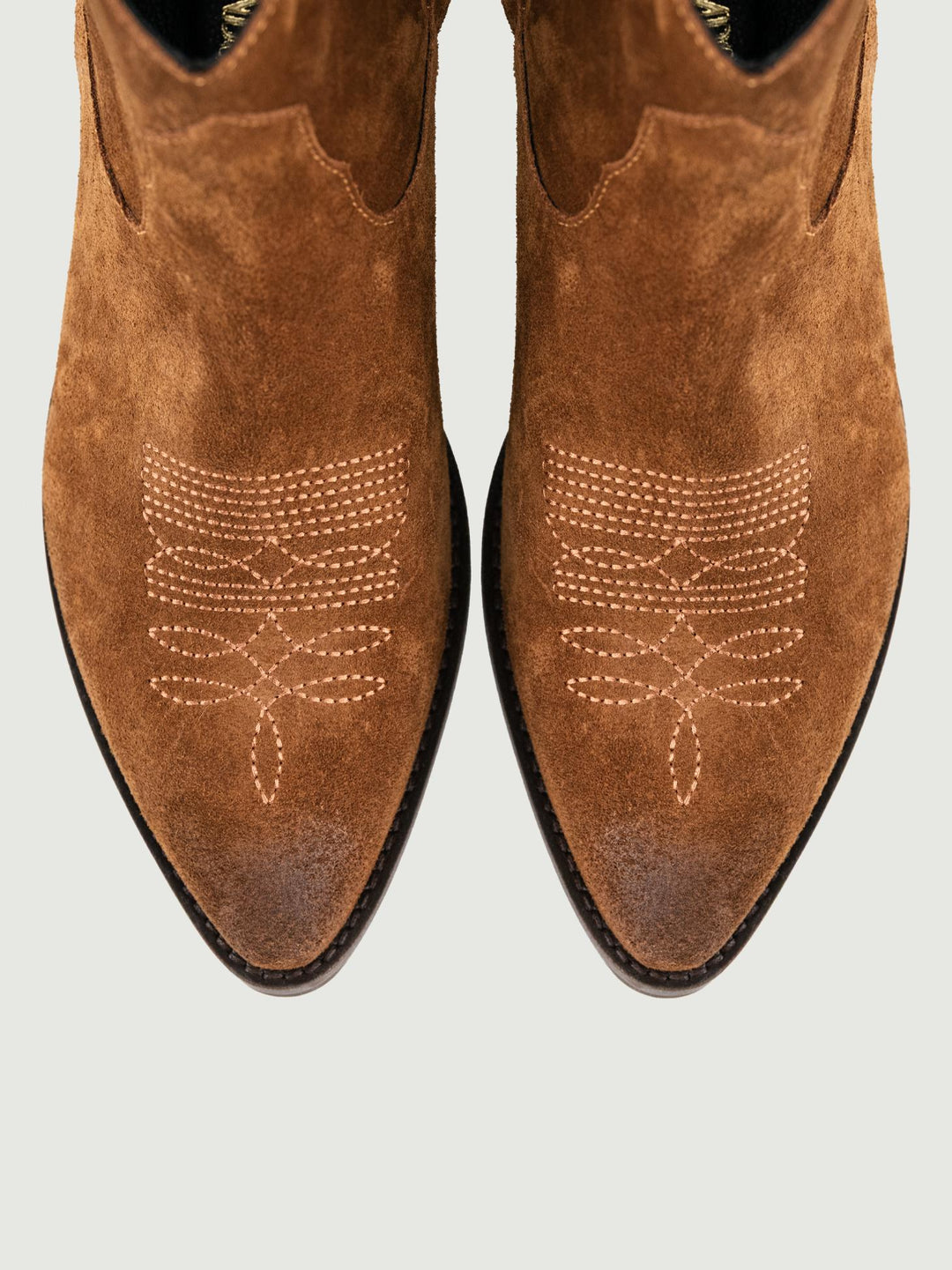 TEXANO IN PELLE SCAMOSCIATA COLOR TABACCO 1914 VELOUR-TABACCO ANDREA MORANDO 