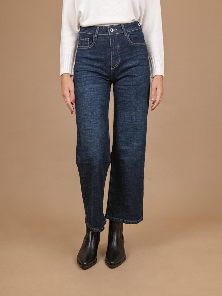 JEANS A PALAZZO SCURO 9065 DENIM SCURO ANDREA MORANDO 