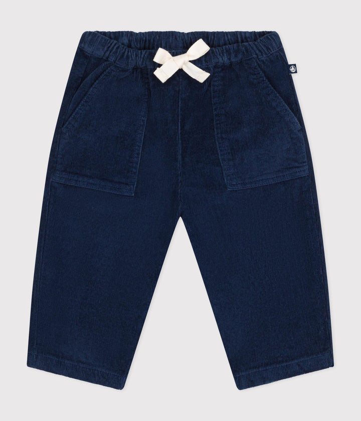 Pantaloni in velluto blu A0B15 04 PETIT BATEAU 