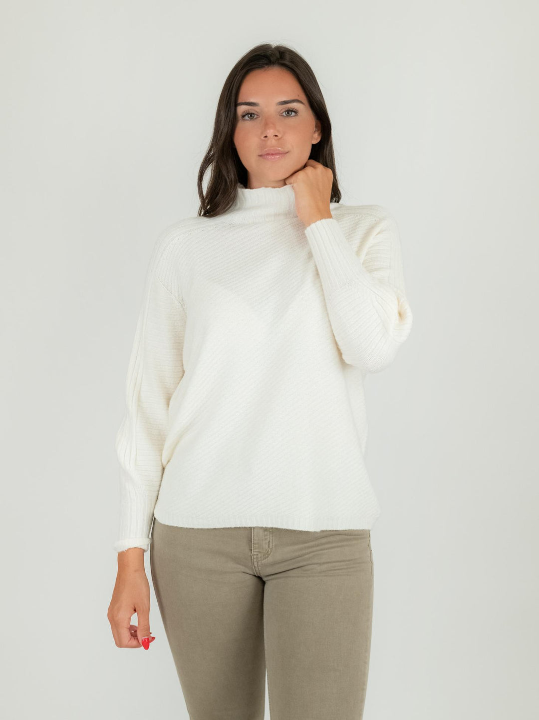 LUPETTO IN MAGLIA PANNA 0570/273 0248 BIMOR 