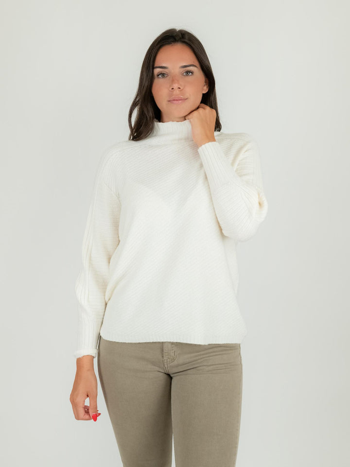 LUPETTO IN MAGLIA PANNA 0570/273 0248 BIMOR 